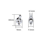 10pcs Hollow Note Shape Beads For Jewelry Making