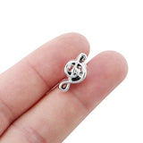10pcs Hollow Note Shape Beads For Jewelry Making