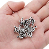 10pcs Hollow Note Shape Beads For Jewelry Making