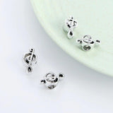 10pcs Hollow Note Shape Beads For Jewelry Making