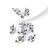 10pcs Hollow Note Shape Beads For Jewelry Making