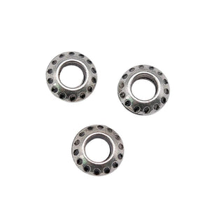 20pcs 10x10x4mm Engraved Spacer Beads Antique Silver Charms