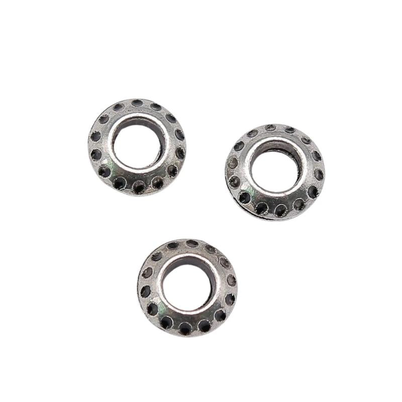 20pcs 10x10x4mm Engraved Spacer Beads Antique Silver Charms