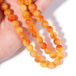Jade Water Natural Stone Beads Round Shape Necklace DIY Accessories