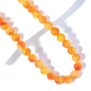 Jade Water Natural Stone Beads Round Shape Necklace DIY Accessories