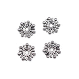 100pcs Spacer Bead Charms 10x2mm Antique Silver Plated