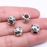 10pcs 10x10x10mm Big Hole Spacer Beads Charms DIY Bracelet Making