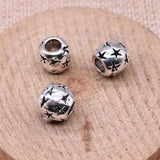 10pcs 10x10x10mm Big Hole Spacer Beads Charms DIY Bracelet Making