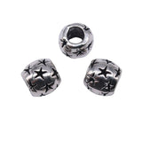 10pcs 10x10x10mm Big Hole Spacer Beads Charms DIY Bracelet Making