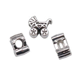 10pcs European Big Hole Beads For Bracelet Making DIY Jewelry Antique Silver