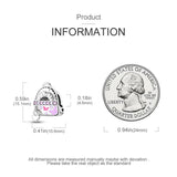 Pink Series Sunflower Girl Knapsack Charm for Jewelry Making