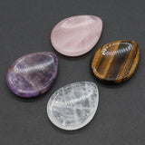Amethyst Water Droplets Shape Thumb Stone Scrapping Plate