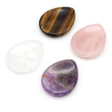 Amethyst Water Droplets Shape Thumb Stone Scrapping Plate