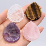 Amethyst Water Droplets Shape Thumb Stone Scrapping Plate