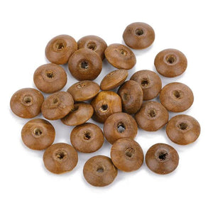 100pcs Black/Brown Wooden Beads DIY Abacus Bead Set