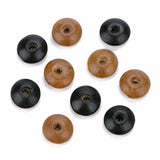 100pcs Black/Brown Wooden Beads DIY Abacus Bead Set
