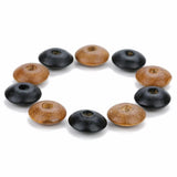100pcs Black/Brown Wooden Beads DIY Abacus Bead Set