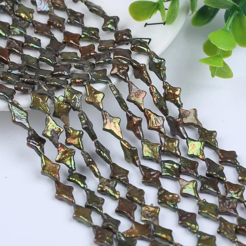 8-10*13-15mm Dyed Freshwater Loose Baroque Star Shape Pearls
