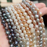 Pink Purple Freshwater Pearl Beads for Jewelry Making DIY 5-6mm