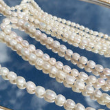 Natural Freshwater Pearl Beads High Oval Shape Punch Loose Beads
