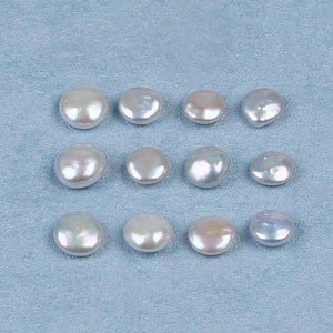 13-14mm Natural Freshwater Coin Loose Pearls Beads