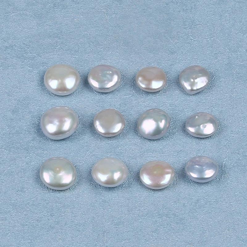 13-14mm Natural Freshwater Coin Loose Pearls Beads