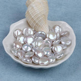 13-14mm Natural Freshwater Coin Loose Pearls Beads