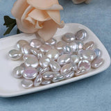 13-14mm Natural Freshwater Coin Loose Pearls Beads