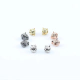 Green CZ Wolf Head Beads for DIY Jewelry Making