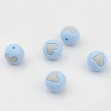 Candy Cardioid Silicone Beads 15mm 10pcs