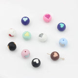 Candy Cardioid Silicone Beads 15mm 10pcs