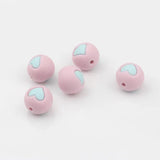 Candy Cardioid Silicone Beads 15mm 10pcs