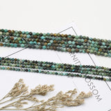 Natural Stone Faceted Beaded African Pine Gemstone Loose Isolation Beads