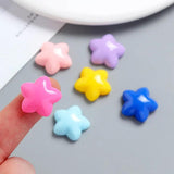 10pcs Acrylic Resin Star Resin Accessorie Flat Base DIY Making Accessory