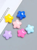 10pcs Acrylic Resin Star Resin Accessorie Flat Base DIY Making Accessory