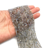 Grey Apatite Stone Beads for DIY Jewelry Making 2mm 3mm 4mm