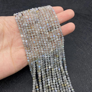 Grey Apatite Stone Beads for DIY Jewelry Making 2mm 3mm 4mm