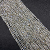 Grey Apatite Stone Beads for DIY Jewelry Making 2mm 3mm 4mm