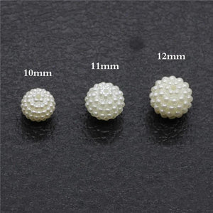 100pcs Bayberry Beads Pearl Round Loose Europe Jewelry Bracelet DIY Crafts
