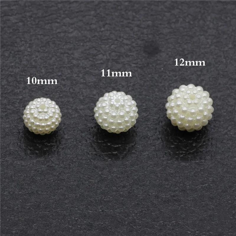 100pcs Bayberry Beads Pearl Round Loose Europe Jewelry Bracelet DIY Crafts
