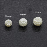 100pcs Bayberry Beads Pearl Round Loose Europe Jewelry Bracelet DIY Crafts