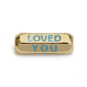 Meibeads Enamel Copper Beads YOU ARE LOVED Charm