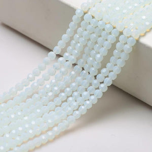 Colorful Faceted Glass Beads Bulk 6/8MM DIY Crafting Jewelry Making