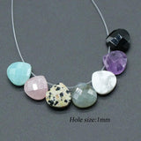4PCS Amethyst Agate Stone Beads for DIY Jewelry
