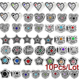10Pcs Crystal Malachite Birthstone Charms Beads Jewelry Making