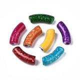20pcs Curved Tube Beads Acrylic Bamboo Tube Mix for DIY Bracelet Bangles Jewelry
