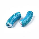 20pcs Curved Tube Beads Acrylic Bamboo Tube Mix for DIY Bracelet Bangles Jewelry