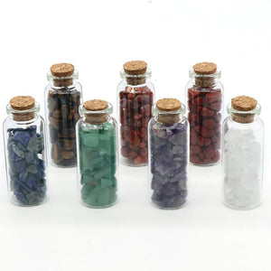 Natural Amethyst Quartz Drift Bottle for DIY Jewelry Making