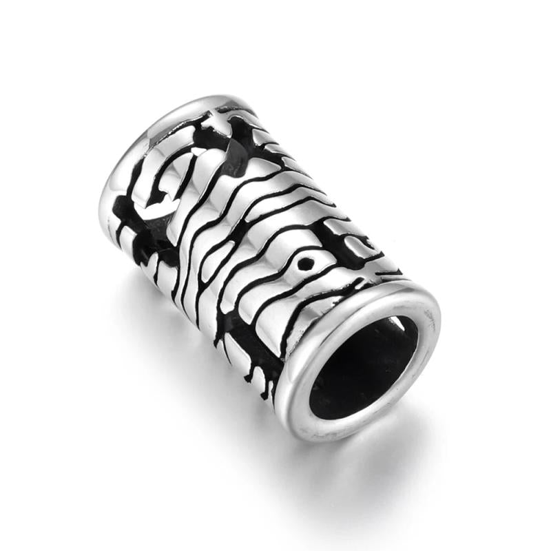 Stainless Steel Slider Tube Beads Mathematical Symbols Slide Charms