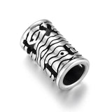 Stainless Steel Slider Tube Beads Mathematical Symbols Slide Charms